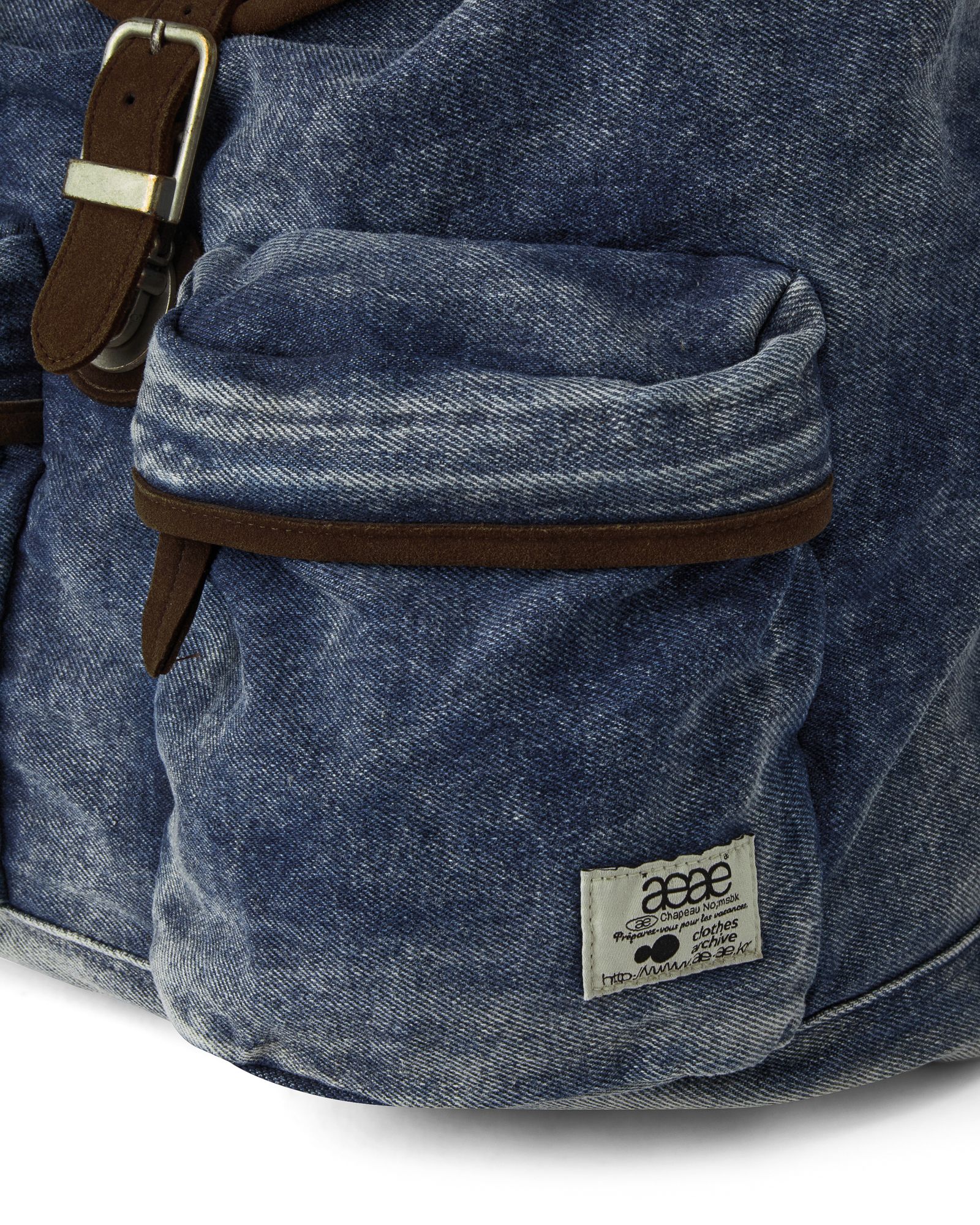 ★2025SS新作★aeae★OUT POCKET DENIM BACKPACK OUT POCKET DENIM BACKPACK [BLACK] - aeae