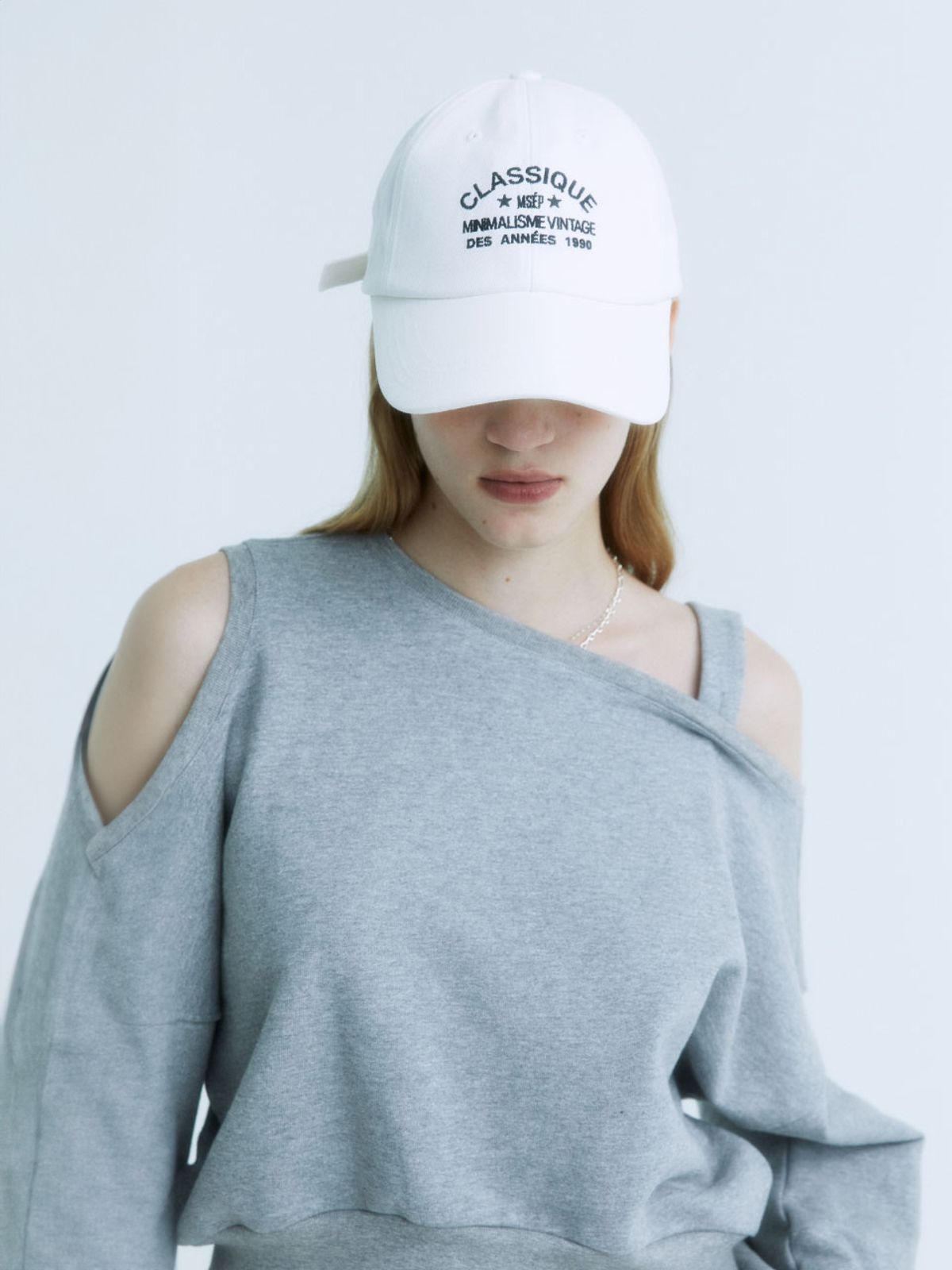 뮤제(MUSEE) DIETER Classique Logo Ball Cap_White