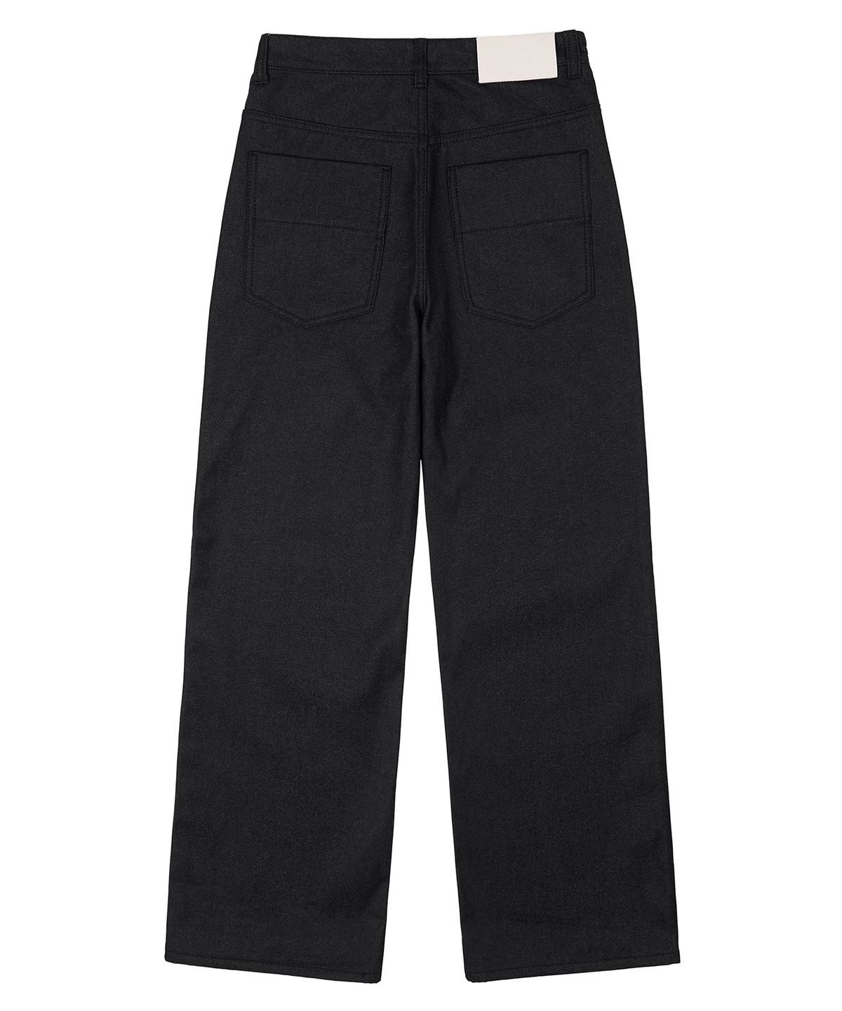 데케트(DECET) [기모본딩]Mid Rise Wide Jeans DCPT027WCPBlack