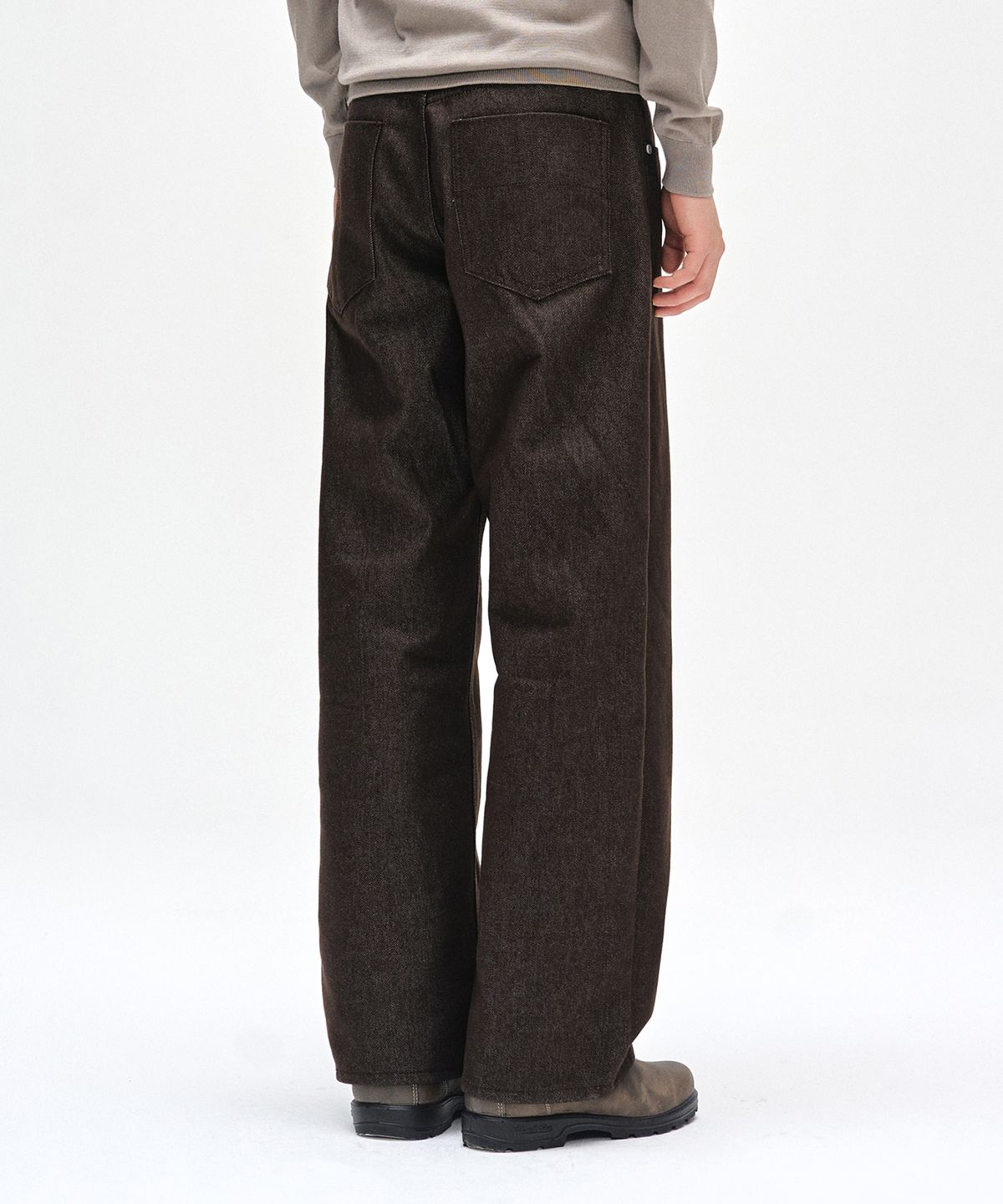 데케트(DECET) [기모본딩]Mid Rise Wide Jeans DCPT027WCPBrown