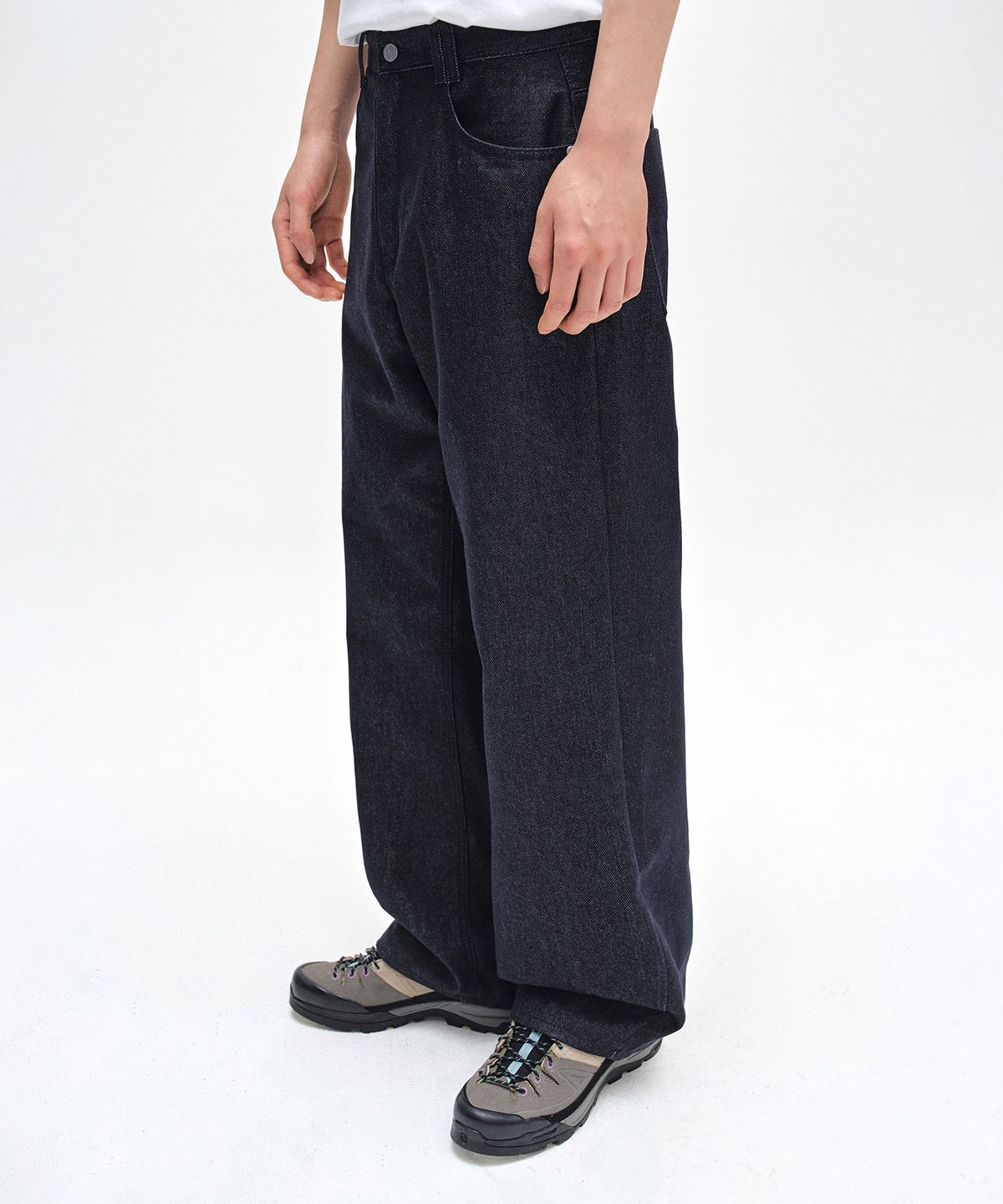 데케트(DECET) [기모본딩]Mid Rise Wide Jeans DCPT027WCPIndigo