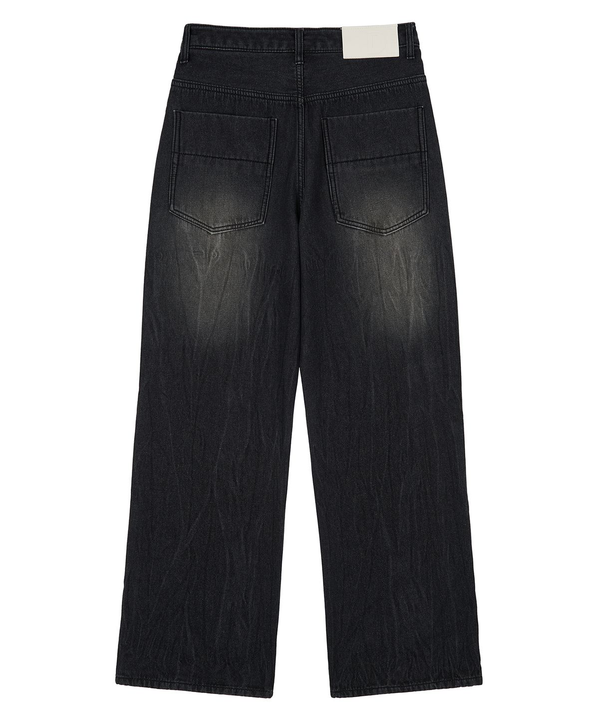 데케트(DECET) [기모본딩]Mid Rise Wide Jeans DCPT027WCRBlack2