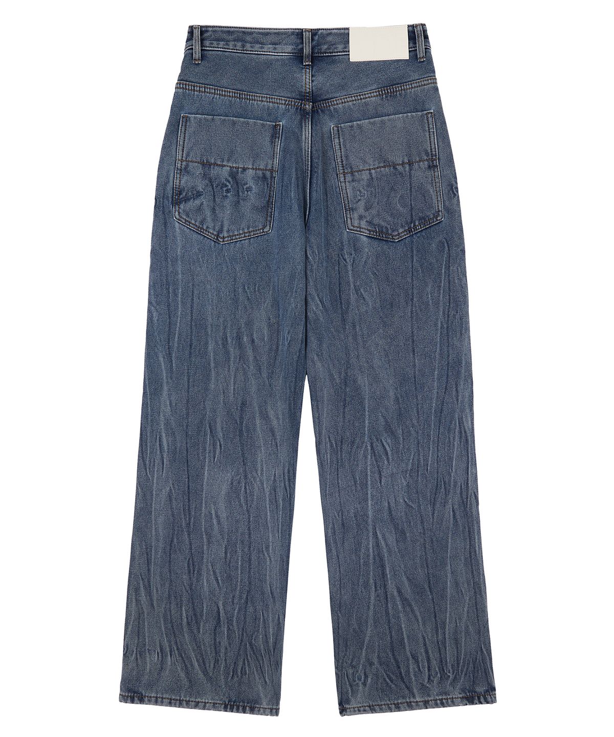 데케트(DECET) [기모본딩]Mid Rise Wide Jeans DCPT027WCRBlue
