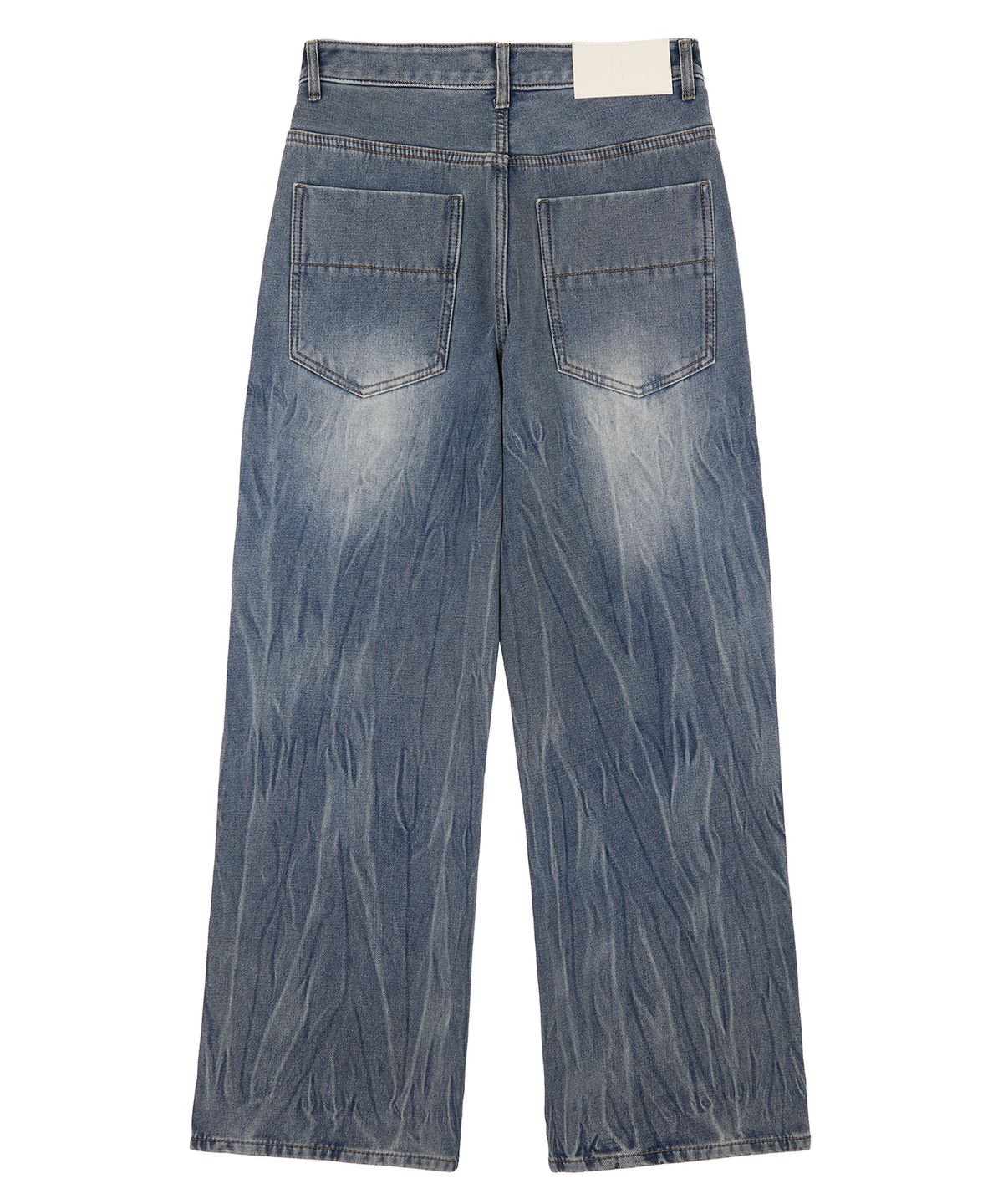 데케트(DECET) [기모본딩]Mid Rise Wide Jeans DCPT027WCRBlue2