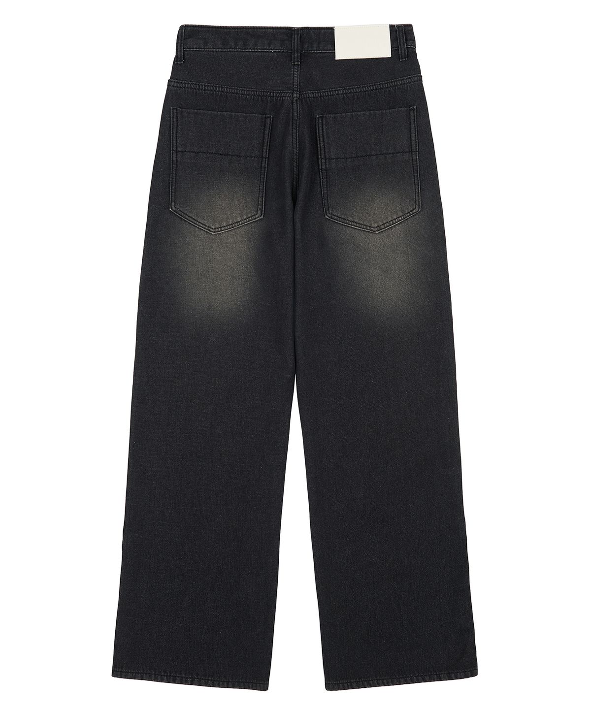 데케트(DECET) [기모본딩]Mid Rise Wide Jeans DCPT027WHLBlack