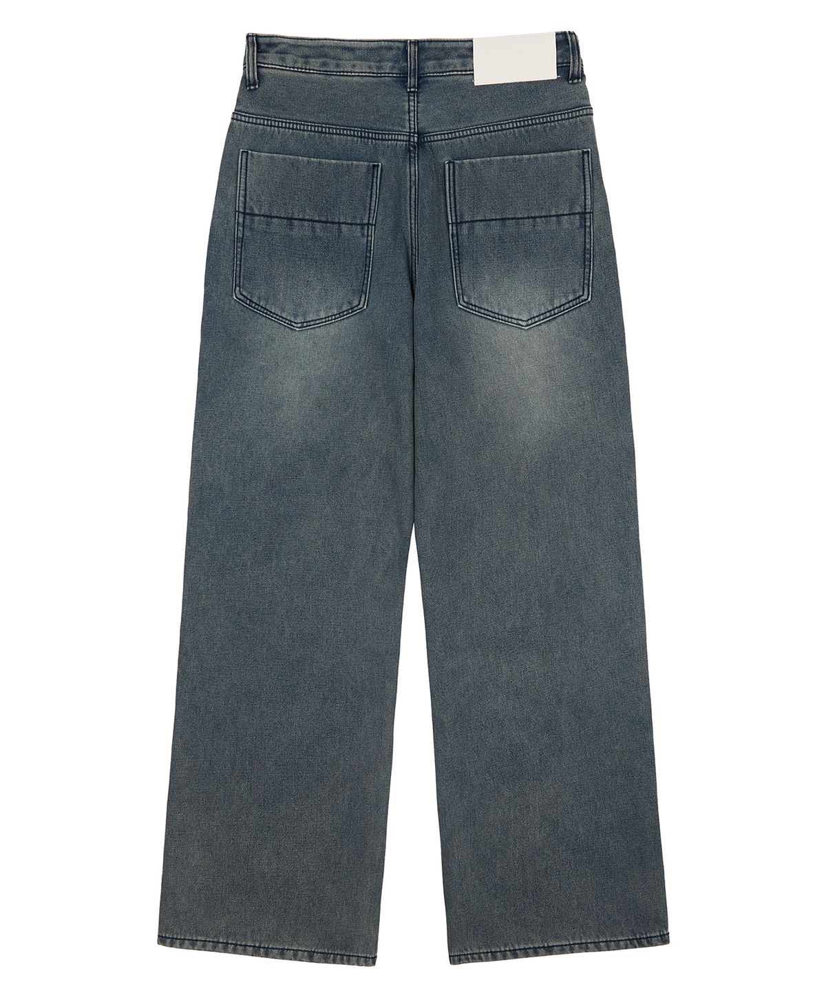 데케트(DECET) [기모본딩]Mid Rise Wide Jeans DCPT027WSTNGRBlue