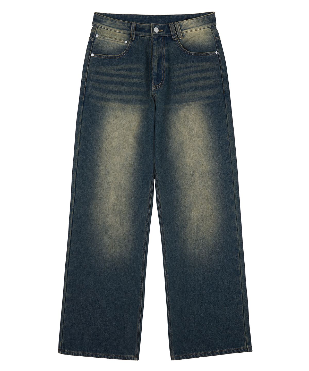 데케트(DECET) [기모본딩]Mid Rise Wide Jeans DCPT027WYLBlue