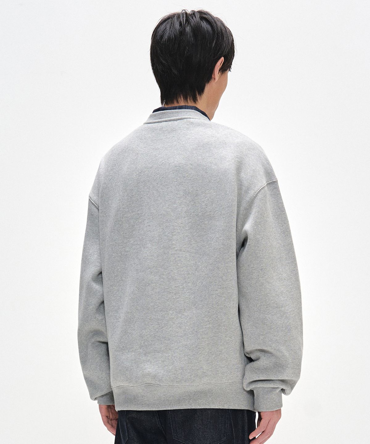 데케트(DECET) Square Logo Sweatshirts DCMT001WGray