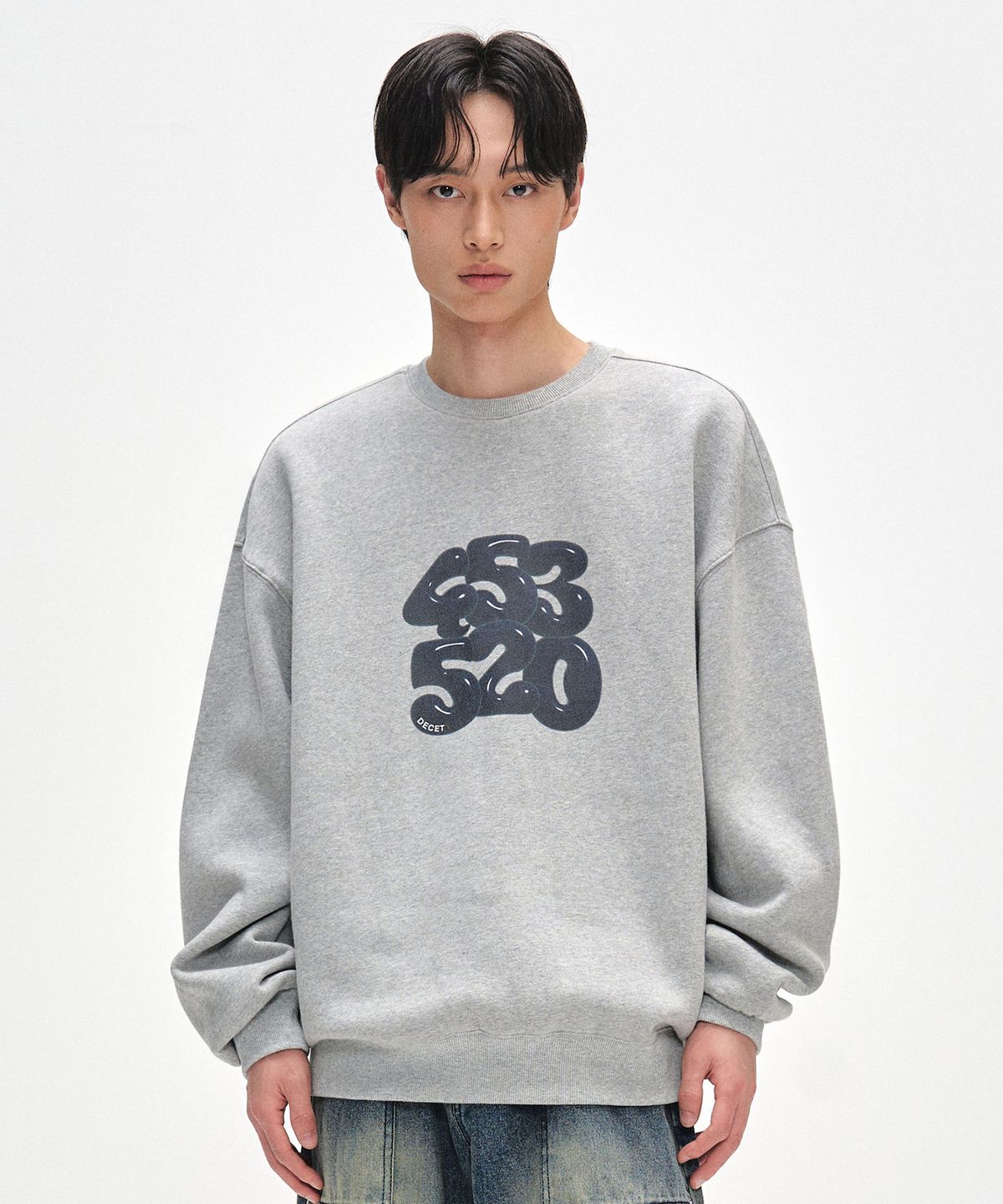 데케트(DECET) 3D 453520 Sweatshirts DCMT003WGray