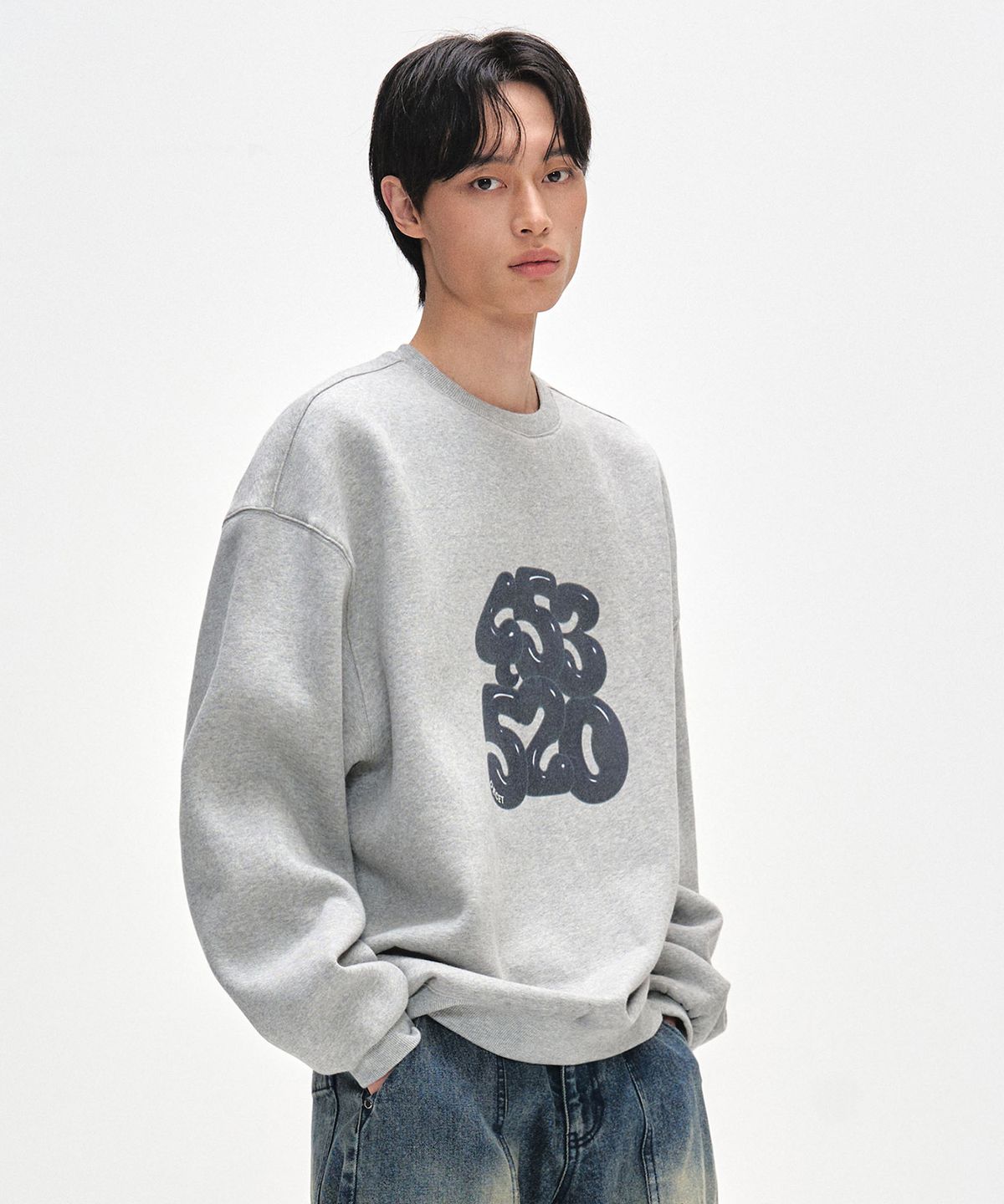 데케트(DECET) 3D 453520 Sweatshirts DCMT003WGray