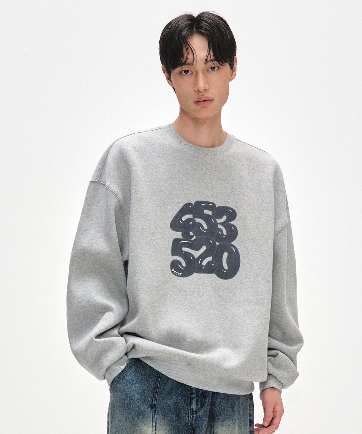 데케트(DECET) 3D 453520 Sweatshirts DCMT003WGray