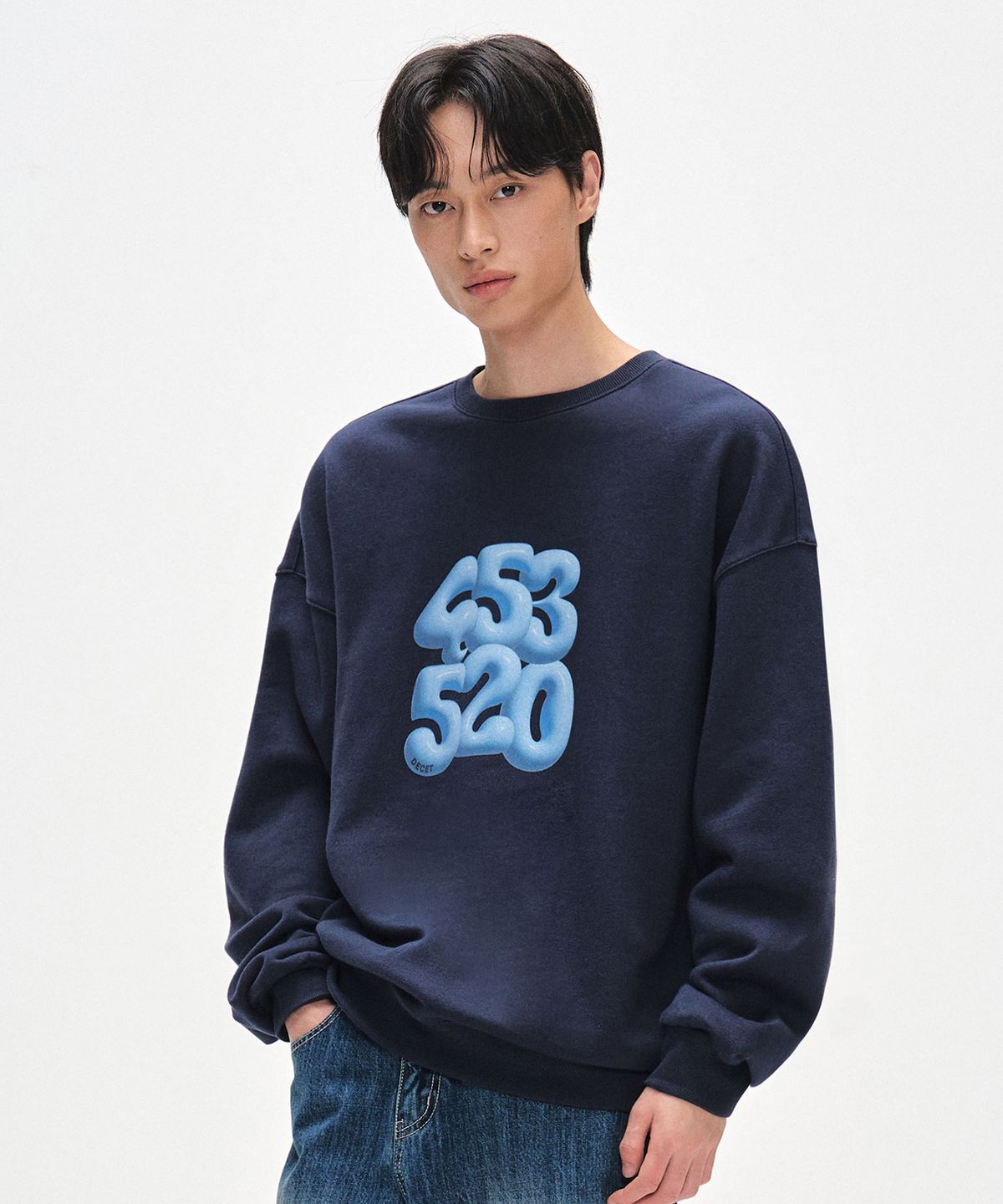 데케트(DECET) 3D 453520 Sweatshirts DCMT003WNavy