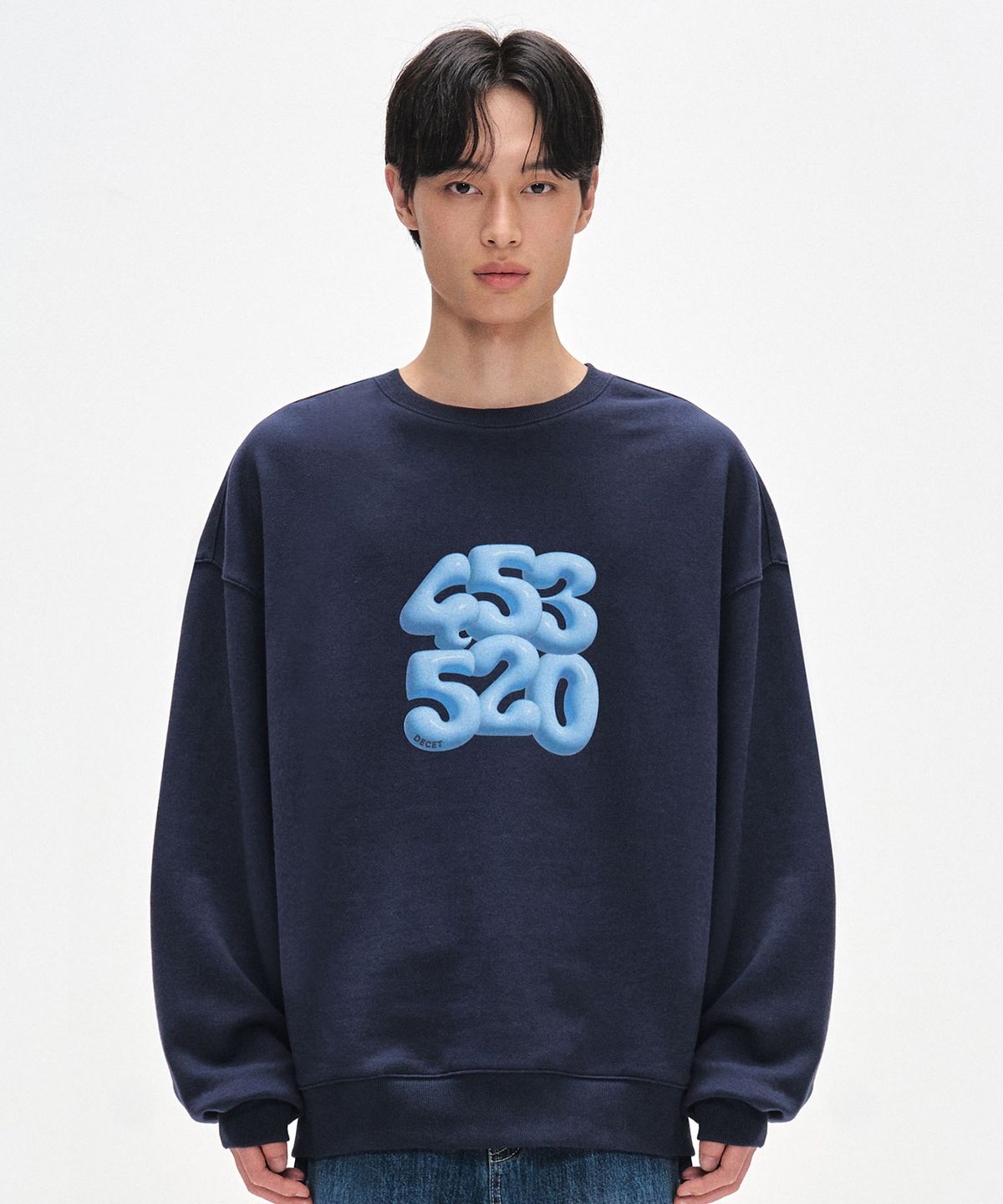 데케트(DECET) 3D 453520 Sweatshirts DCMT003WNavy