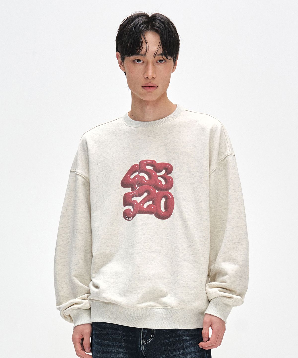 데케트(DECET) 3D 453520 Sweatshirts DCMT003WOatmeal