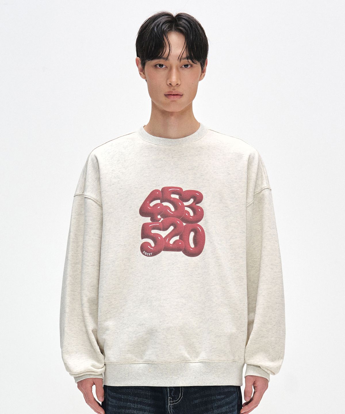 데케트(DECET) 3D 453520 Sweatshirts DCMT003WOatmeal