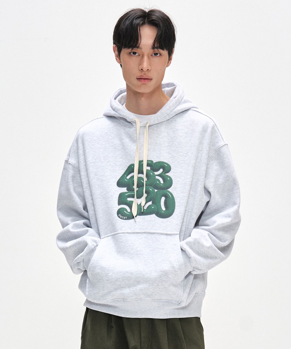 데케트(DECET) 3D 453520 Hoodies DCHD003WLGray