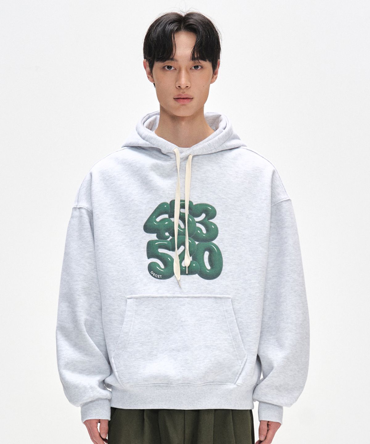 데케트(DECET) 3D 453520 Hoodies DCHD003WLGray