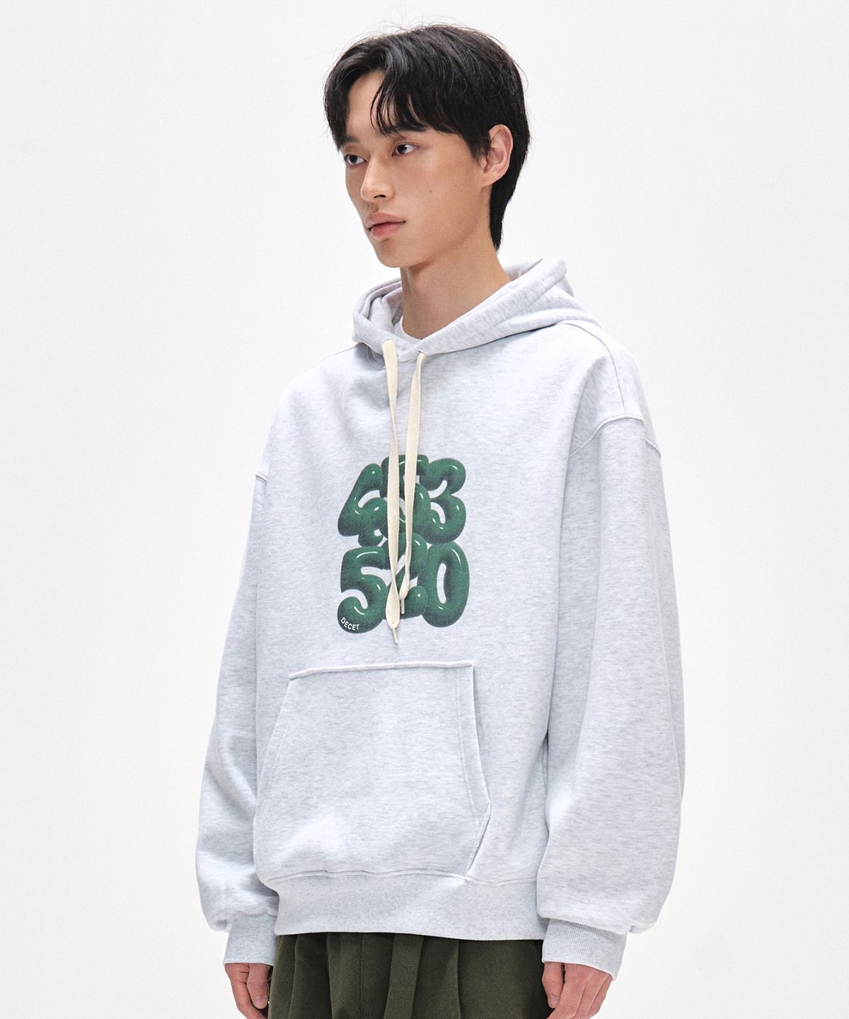 데케트(DECET) 3D 453520 Hoodies DCHD003WLGray