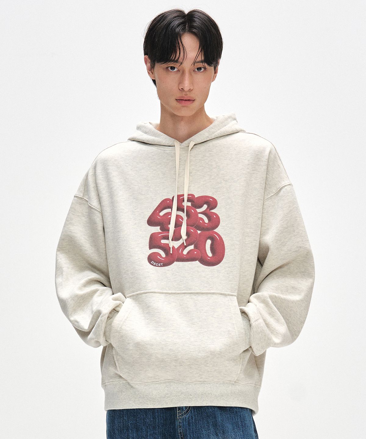데케트(DECET) 3D 453520 Hoodies DCHD003WOatmeal