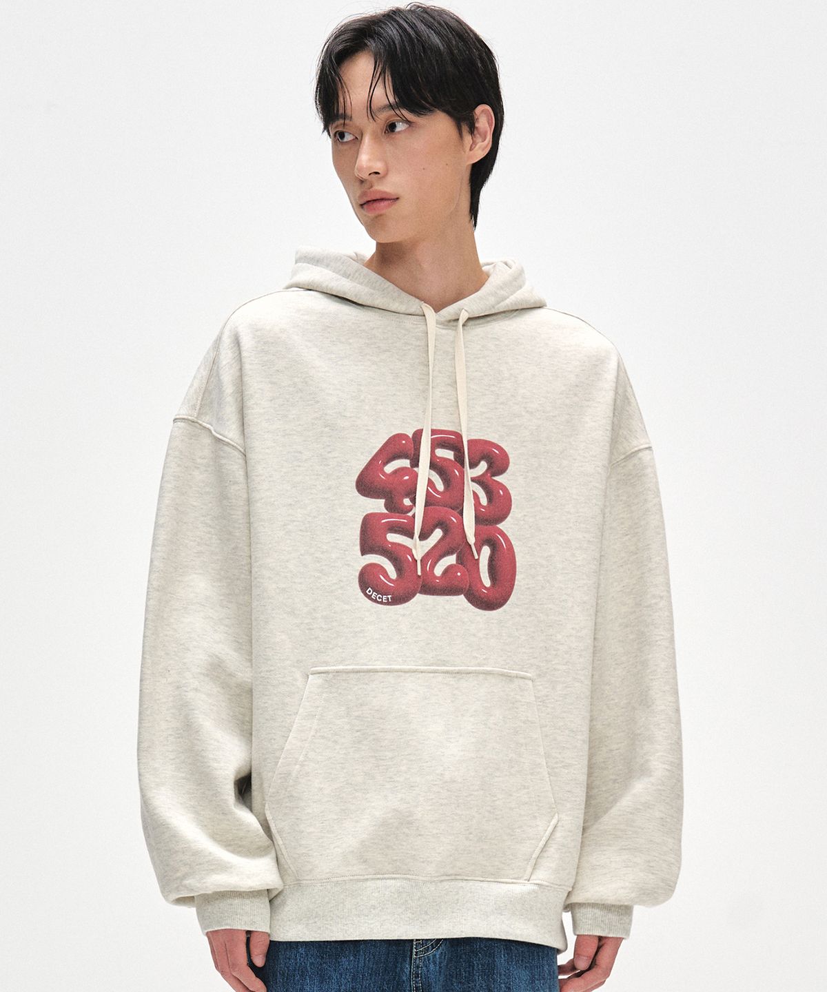 데케트(DECET) 3D 453520 Hoodies DCHD003WOatmeal