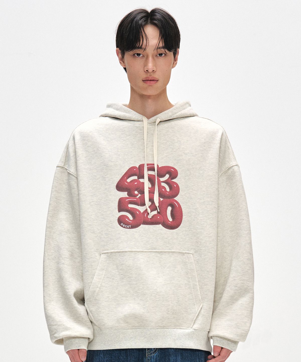 데케트(DECET) 3D 453520 Hoodies DCHD003WOatmeal