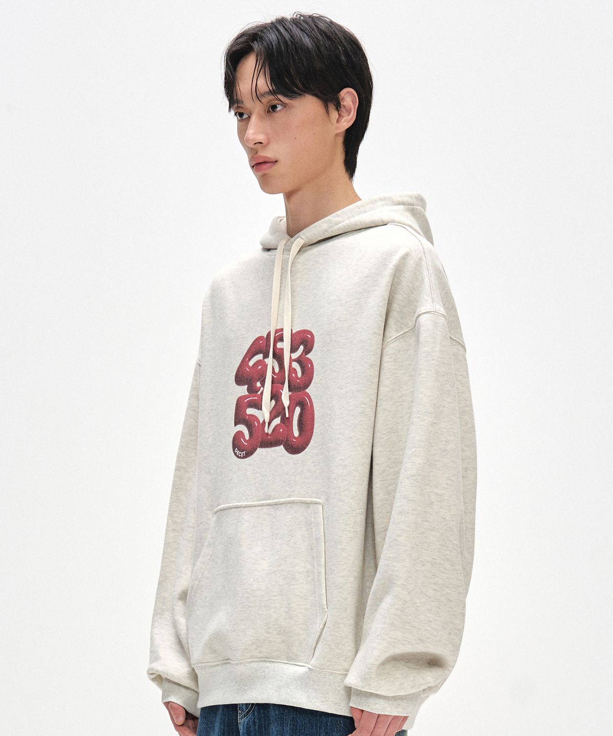 데케트(DECET) 3D 453520 Hoodies DCHD003WOatmeal