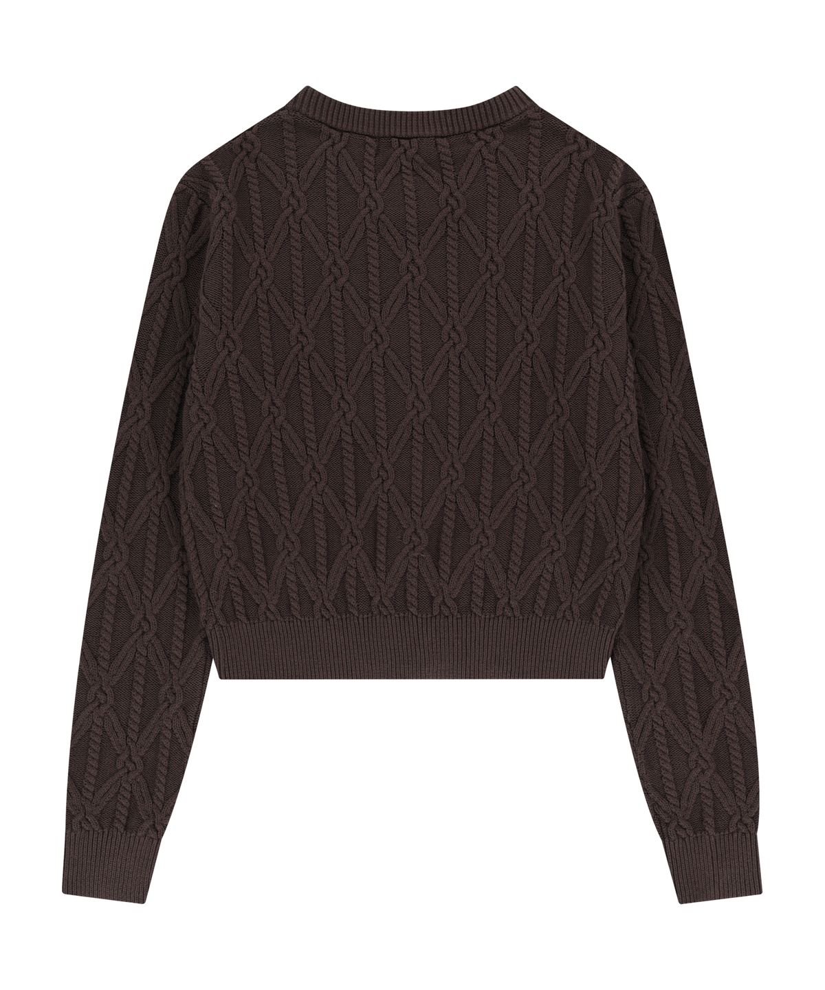 아캄(AAKAM) Sun Button Pattern Cardigan (Brown)