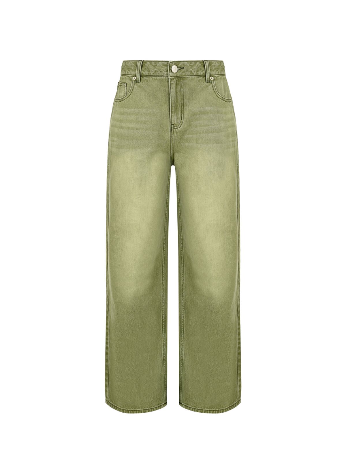 솔티페블(SALTY PEBBLE) COLOR DYEING JEAN [KHAKI]