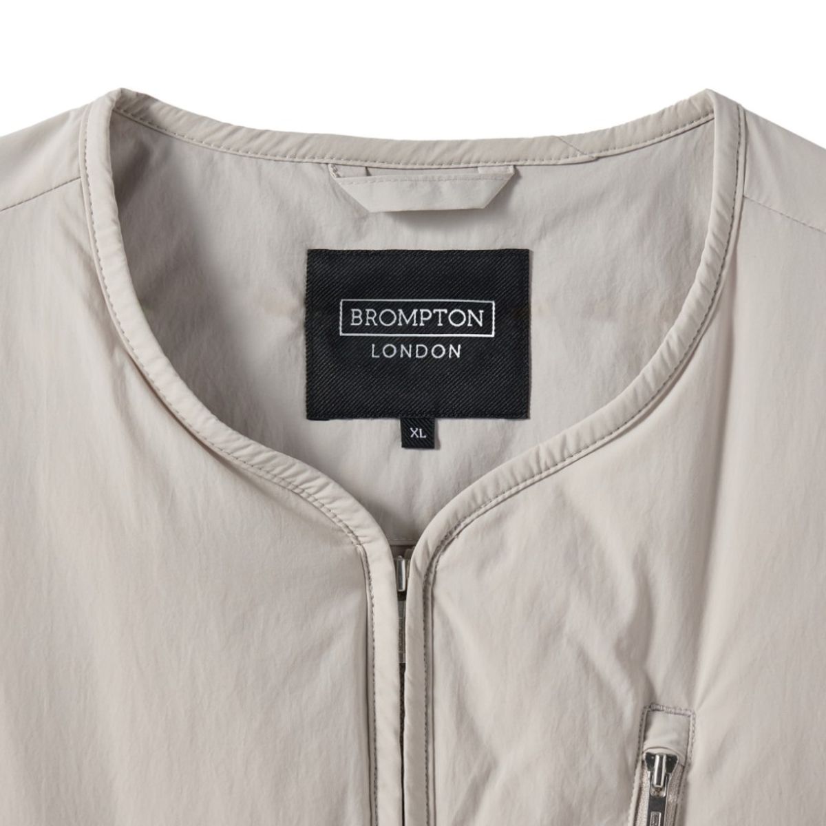 브롬톤 런던(BROMPTON LONDON) AEROWARM LIGHTWEIGHT DOWNJUMPER - IVORY (P244UDW101)