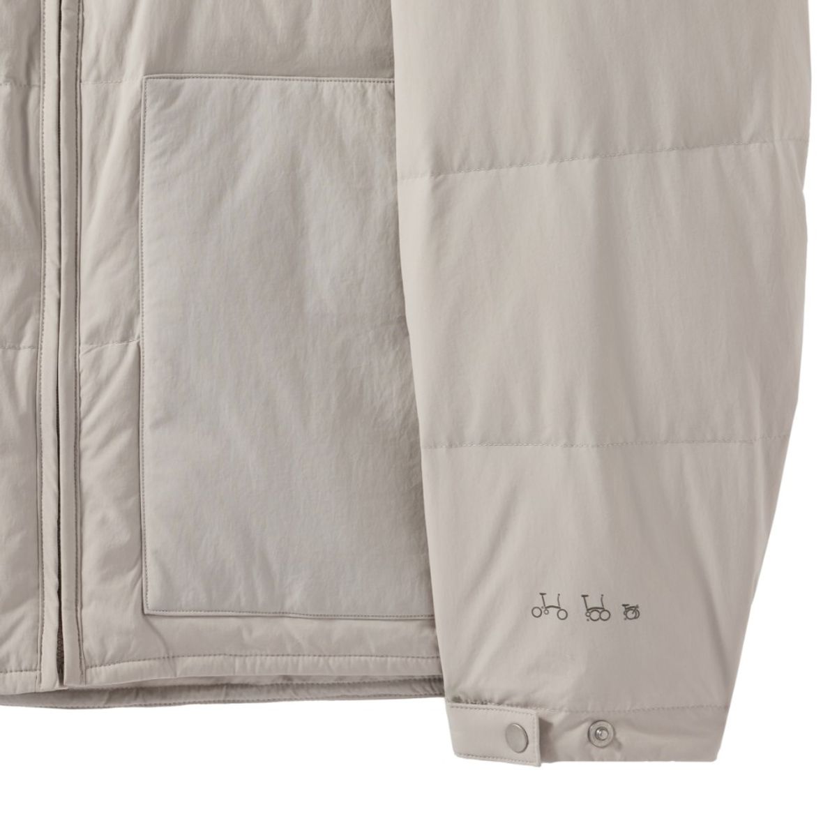 브롬톤 런던(BROMPTON LONDON) AEROWARM LIGHTWEIGHT DOWNJUMPER - IVORY (P244UDW101)