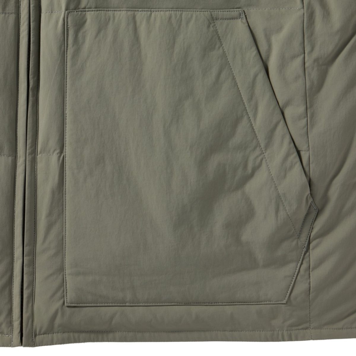 브롬톤 런던(BROMPTON LONDON) AEROWARM LIGHTWEIGHT DOWNJUMPER - KHAKI (P244UDW101)