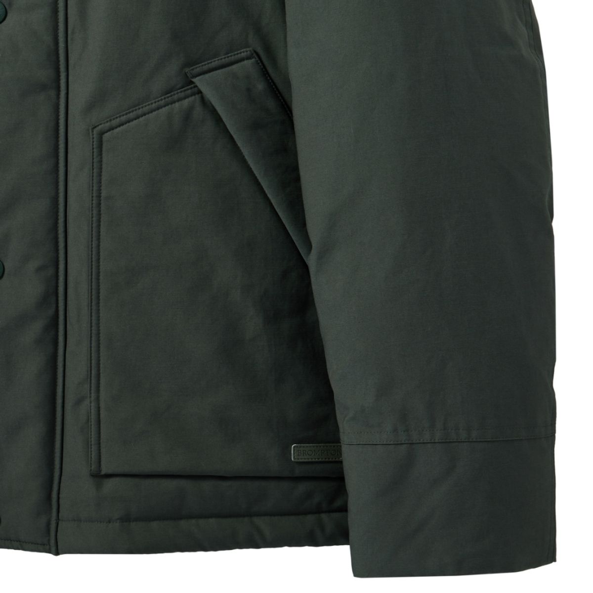 브롬톤 런던(BROMPTON LONDON) BRITISH CAMPER HIGH NECK SHORT DOWN - C/GREY (P244MDW512)
