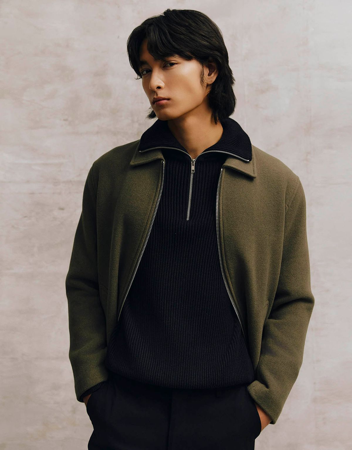 지오다노(GIORDANO) 울 블루종 자켓 074908 [3color]