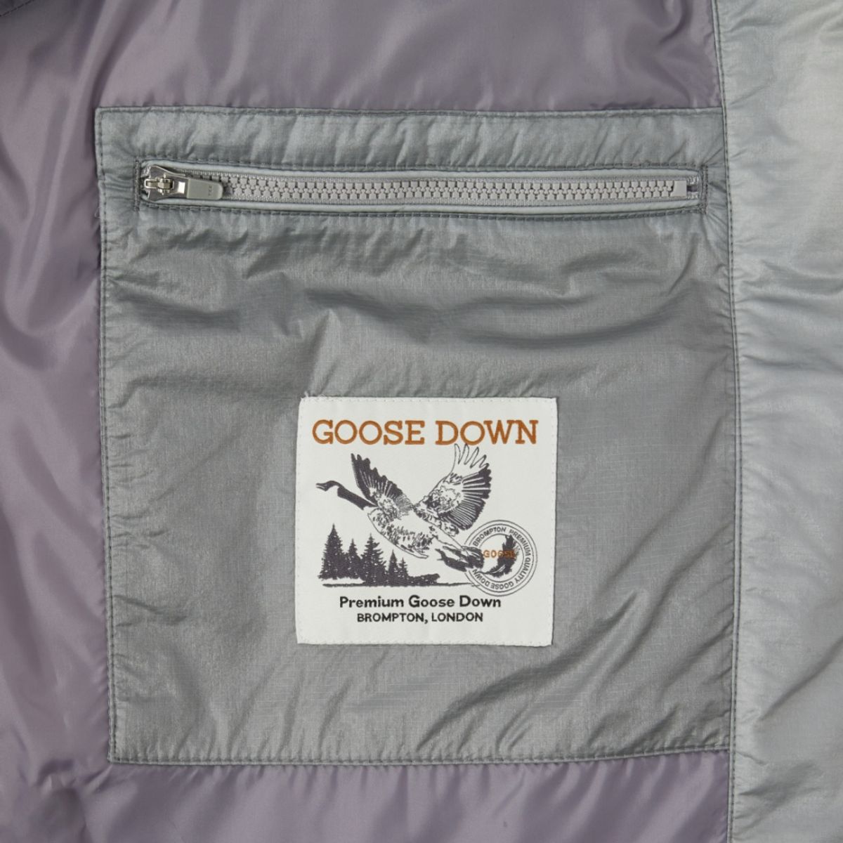 브롬톤 런던(BROMPTON LONDON) COMFY RIPSTOP SHORT DOWN - L/GREY (P244UDW104)