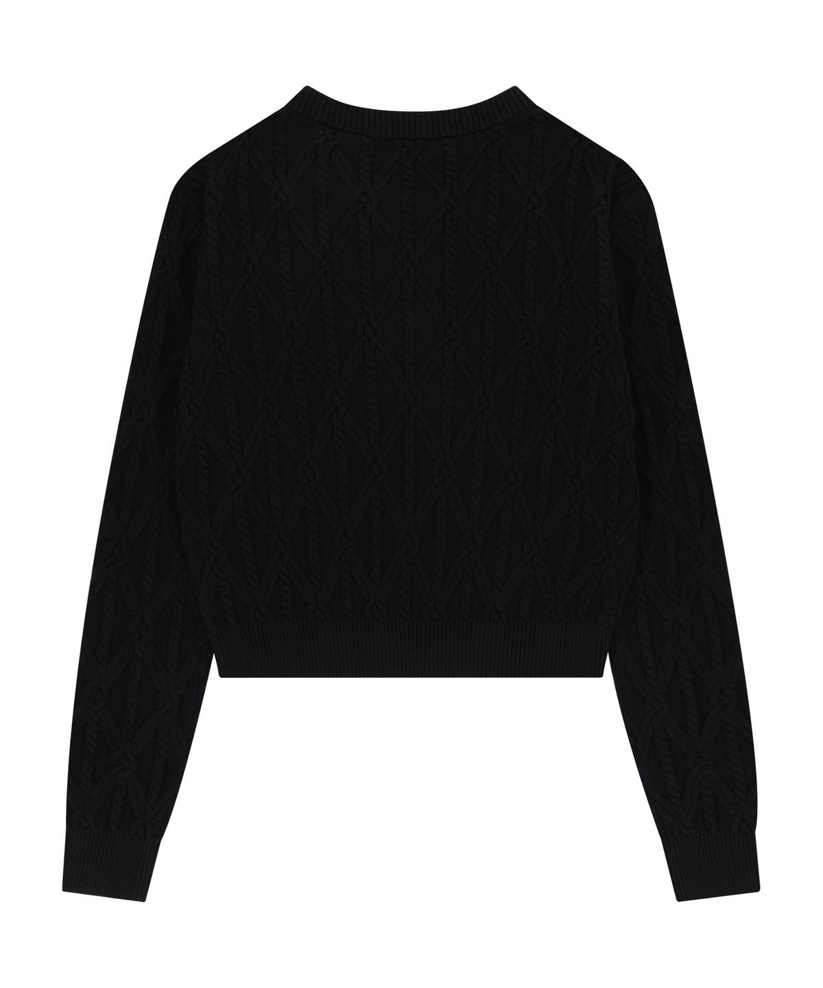 아캄(AAKAM) Sun Button Pattern Cardigan (Black)