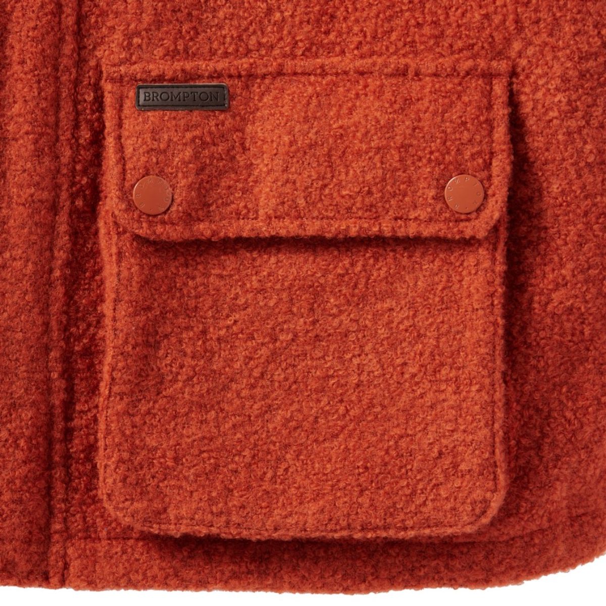 브롬톤 런던(BROMPTON LONDON) BRITISH CAMPER WOOL VEST - ORANGE (P243UVT401)