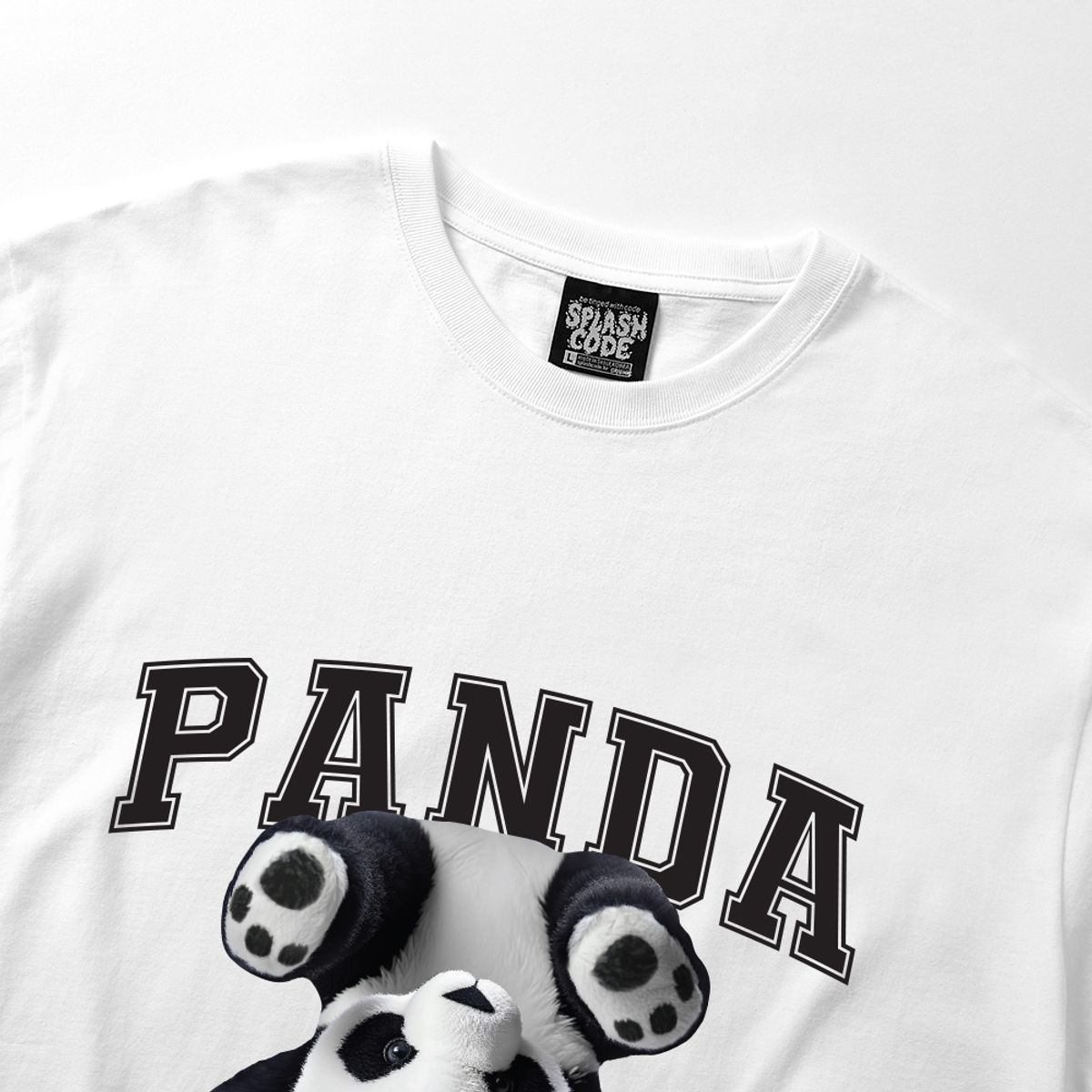 스플래시코드(SPLASHCODE) 롱슬리브 화이트 - 팬더(Panda)
