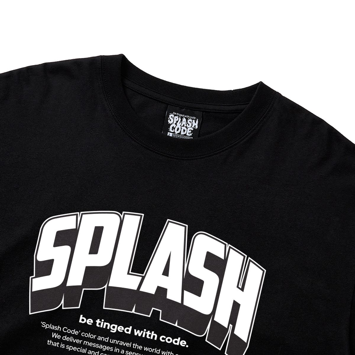 스플래시코드(SPLASHCODE) 롱슬리브 블랙 - 월드와이드(Worldwide)