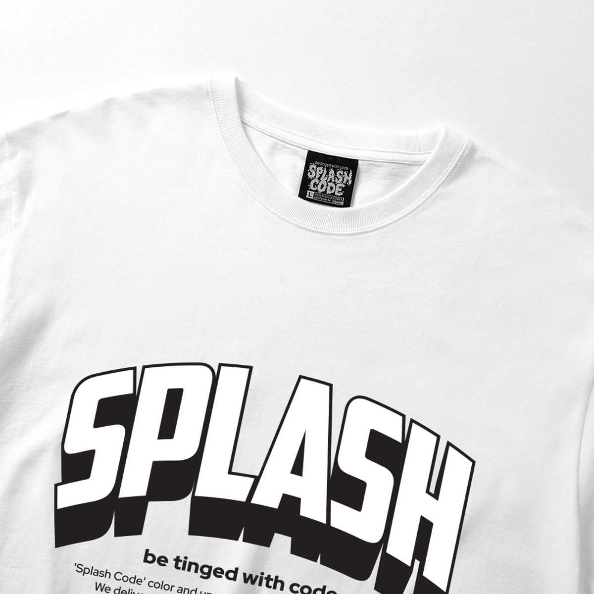 스플래시코드(SPLASHCODE) 롱슬리브 화이트 - 월드와이드(Worldwide)
