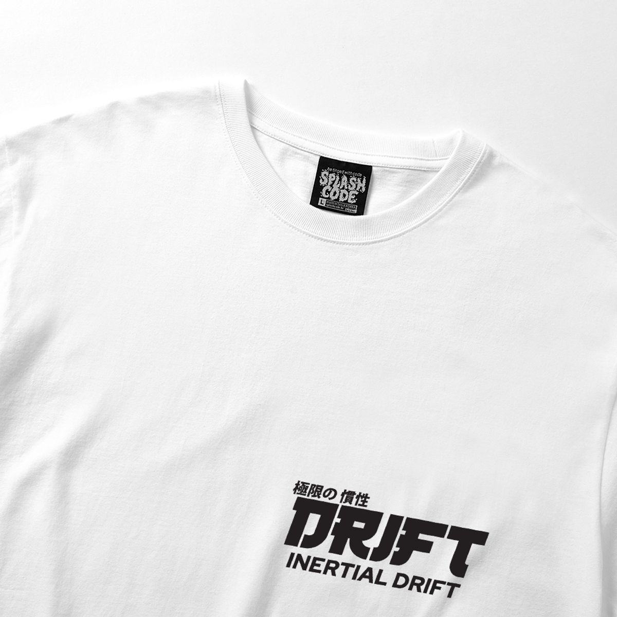 스플래시코드(SPLASHCODE) 롱슬리브 화이트 - 드리프트(Drift)