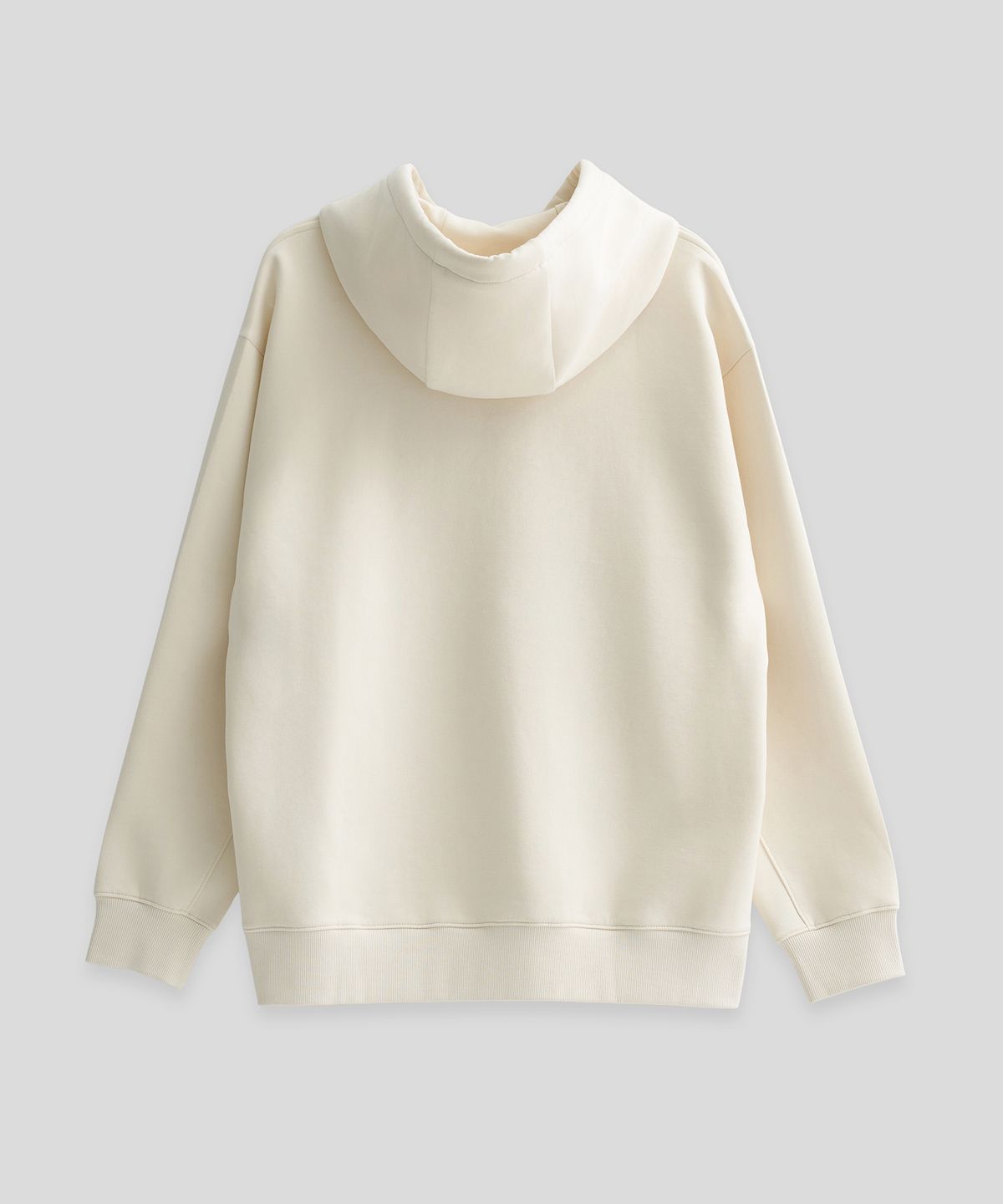 라코스테(LACOSTE) 쿠션지 후드 셔츠 (아이보리)