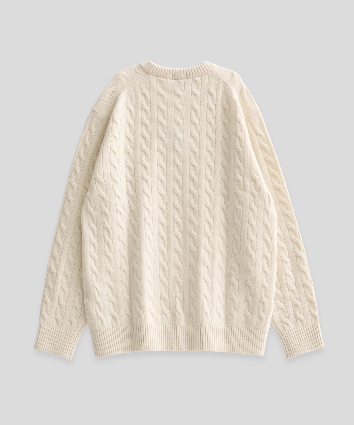 라코스테(LACOSTE) 케이블 풀오버 (아이보리)