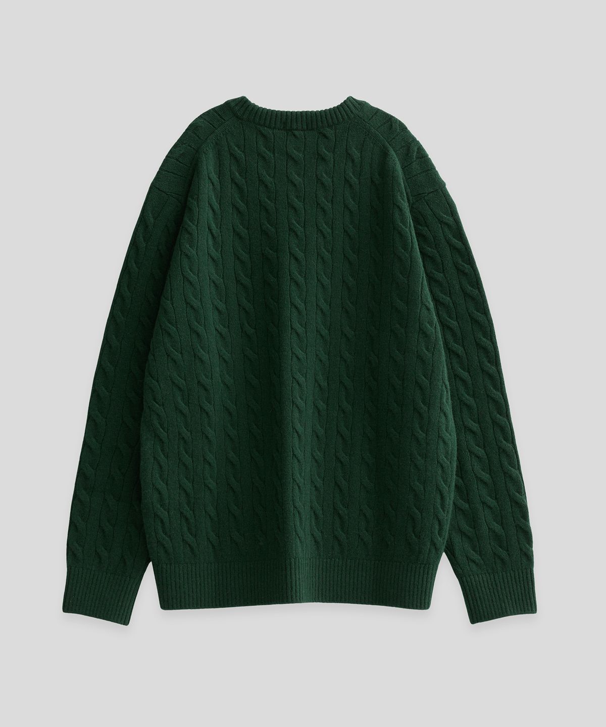 라코스테(LACOSTE) 케이블 풀오버 (다크 그린)