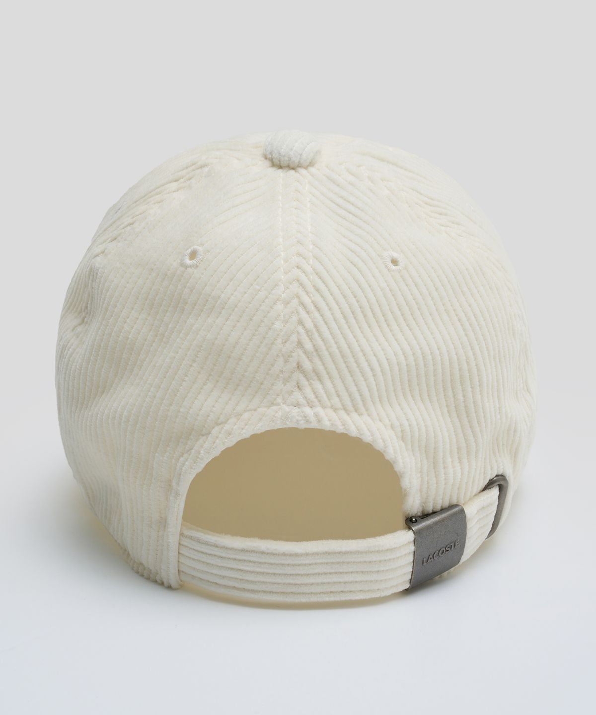 라코스테(LACOSTE) 코듀로이 야구모자 (아이보리)