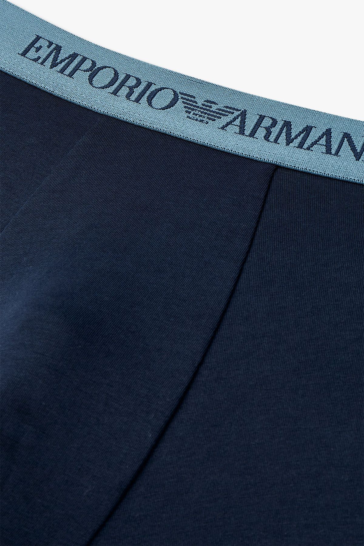 엠포리오 아르마니 언더웨어(EMPORIO ARMANI UNDERWEAR) 남성 로고 밴딩 솔리드 드로즈_마린 0814312317