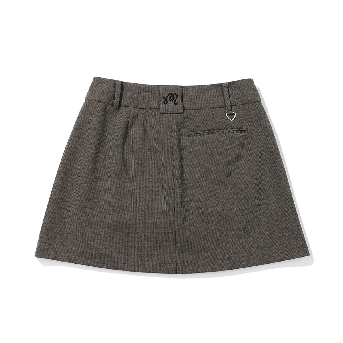 말본 골프(MALBON GOLF) 울 라이크 플리츠 스커트 BROWN (WOMAN)