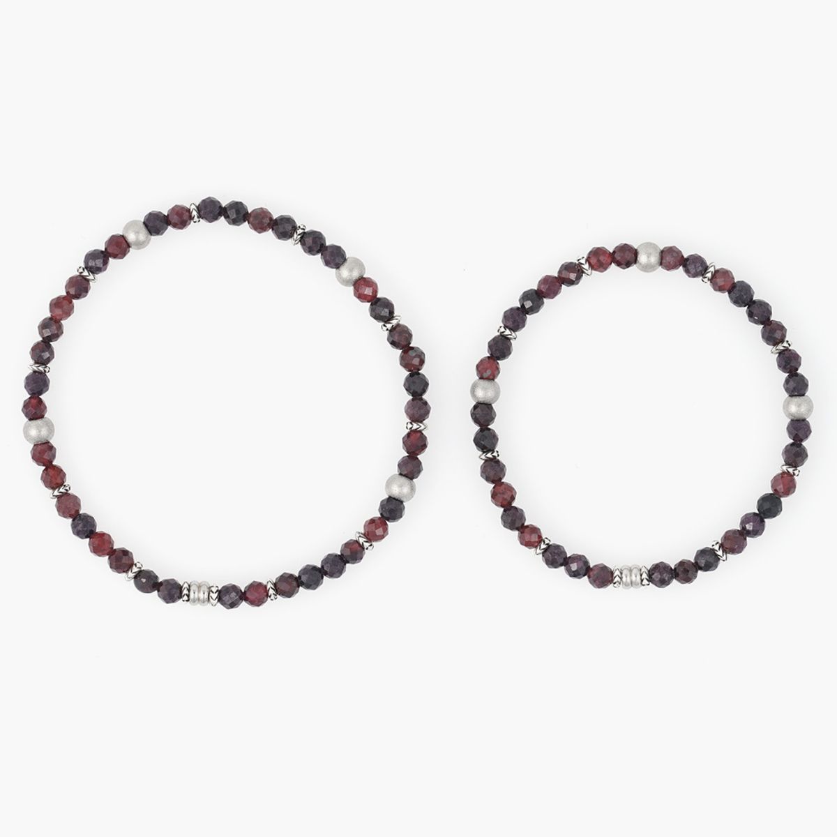 제이반스 클래식(JBANS CLASSIC) 4mm마이크로컷 pomegranate stone 원석팔찌 (C2403AC1199_WI)