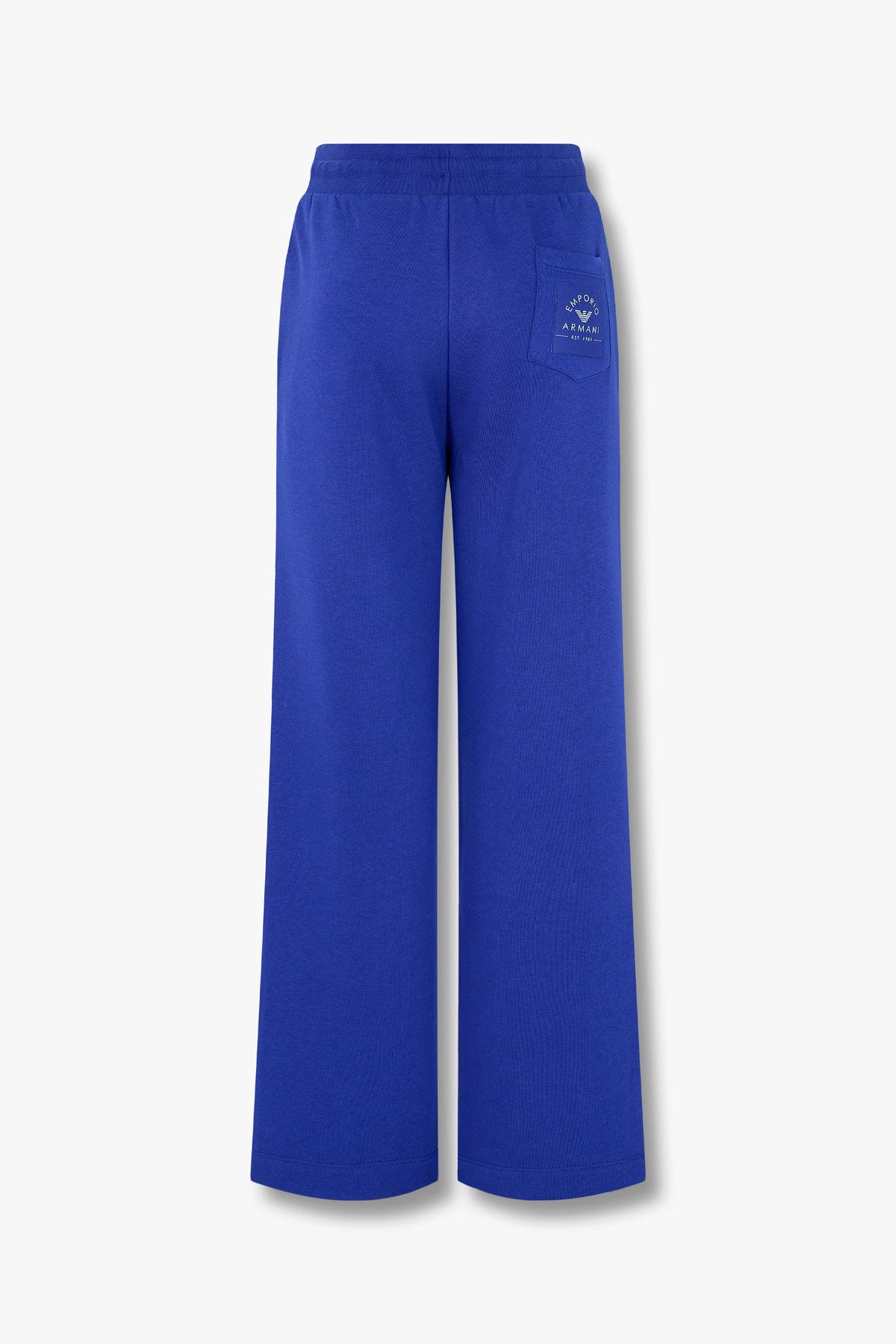 엠포리오 아르마니 언더웨어(EMPORIO ARMANI UNDERWEAR) 여성 핀턱 드로스트링 라운지 팬츠_블루 0824332520