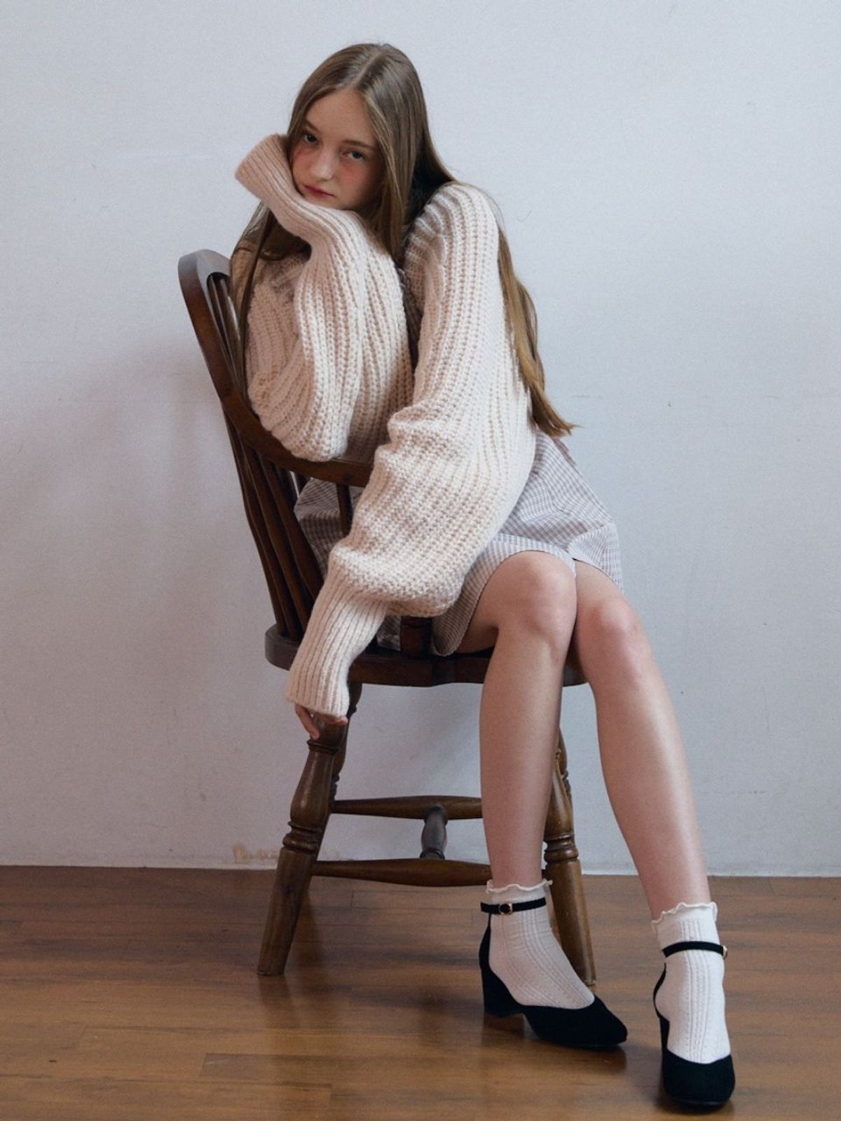 패브릭서울(FABRICSEOUL) wool bolero back ribbon knit cardigan_beige