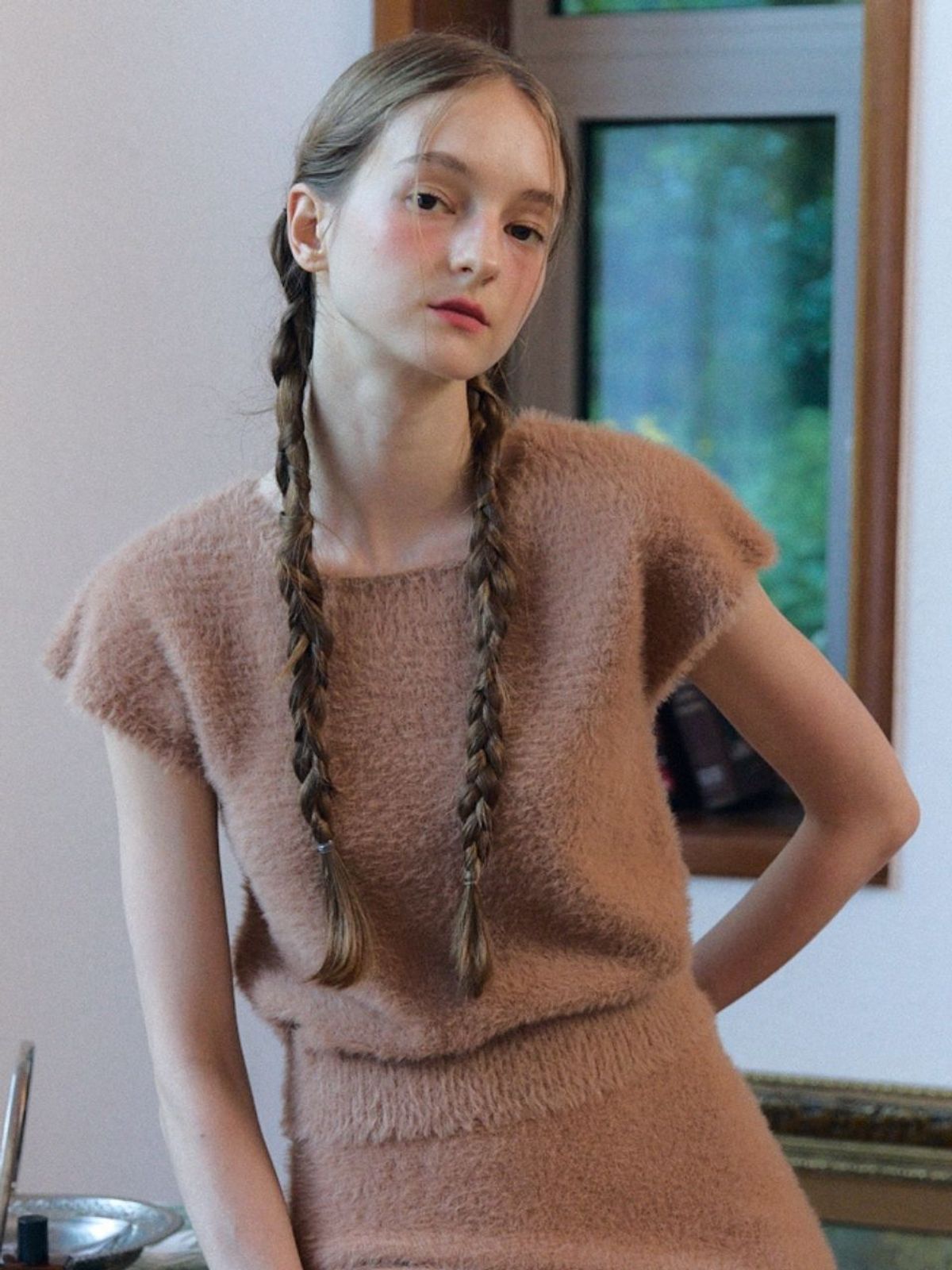 패브릭서울(FABRICSEOUL) adorable cozy knit top